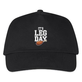 It's Leg Day Gym Cheat Day Bein Training Fitness - Kids’ Baseball Cap - black - Front