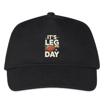 It's Leg Day Gym Cheat Day Bein Training Fitness - Kids’ Baseball Cap - black - Front
