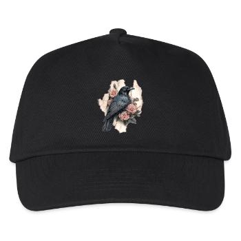Raven Vintage Roses - Kids’ Baseball Cap - black - Front