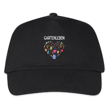 Garten Gärtnern Hobbygärtner Schrebergarten Lustig - Kinder Basecap - Schwarz - Vorne