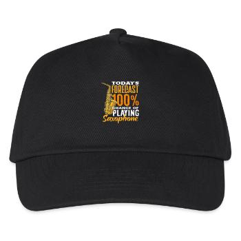 Today's Prediction Saxophone Saxophone Jazz - Kids’ Baseball Cap - black - Front