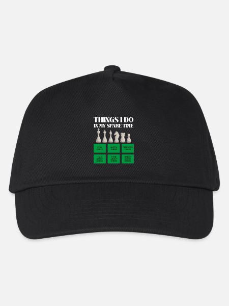 Temps d’échecs pendant les loisirs - Casquette de baseball Enfant - noir