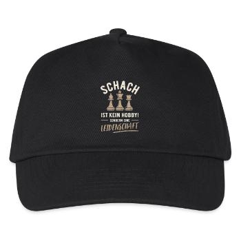 Chess | Not a hobby but a passion - Kids’ Baseball Cap - black - Front