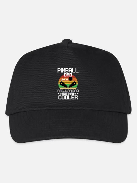 Pinball Dad Funny Arcade Gaming Humor For Pinball - Kids’ Baseball Cap - black