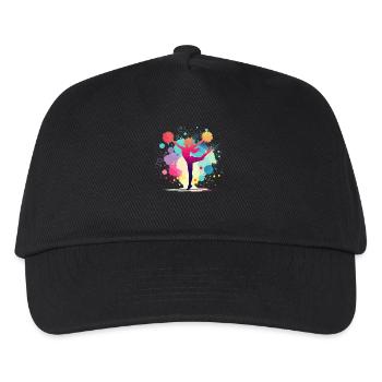 Cheerleader, Cheerleading, Cheer, Mädchen - Kinder Basecap - Schwarz - Vorne