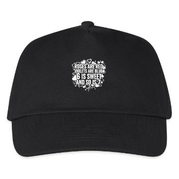 Saint-Valentin 6-7 Fun 67 Numéro Saint-Valentin 6 - Casquette de baseball Enfant - noir - Devant