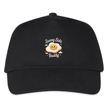 Spiegelei - Sunny Side Buddy - Kinder Basecap - Schwarz - Vorne