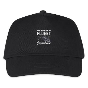 I speak fluently Sax Saxophone Saxophonist - Kids’ Baseball Cap - black - Front