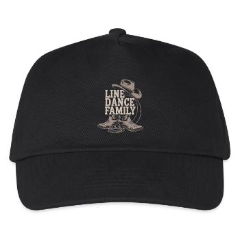 Line Dance Family Western Boots - Kinder Basecap - Schwarz - Vorne