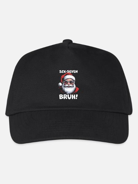 Weihnachtsmann Sechs Sieben - Kinder Basecap - Schwarz