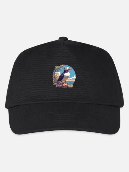 Puffin Papageientaucher - Kinder Basecap - Schwarz