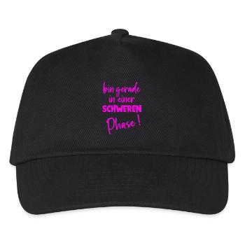 I'm just in a hard time humor weight - Kids’ Baseball Cap - black - Front