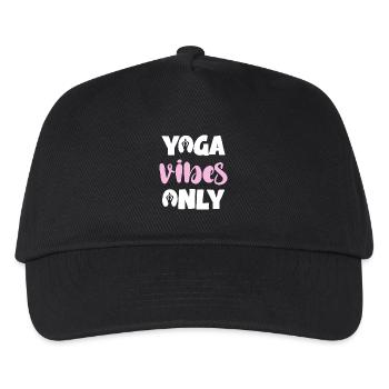 Uniquement des vibrations de yoga - Casquette de baseball Enfant - noir - Devant
