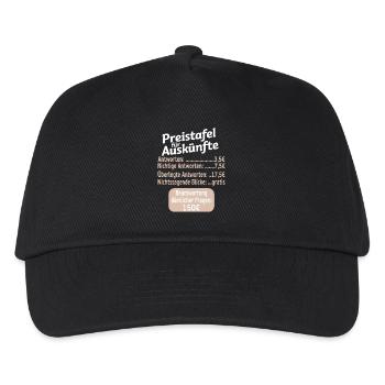 Liste des prix pour les informations sur les proverbes drôles - Casquette de baseball Enfant - noir - Devant