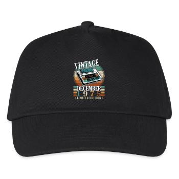Vintage Dezember 1975 Best Of - Kinder Basecap - Schwarz - Vorne