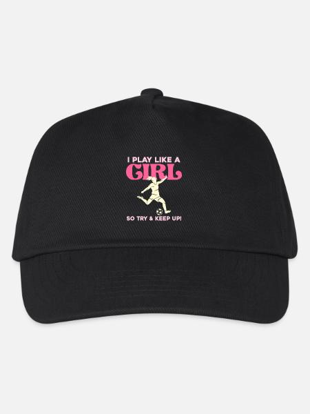 I Play Like a Girl - Football Power - Kids’ Baseball Cap - black