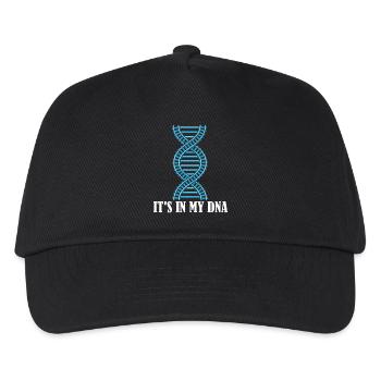 DNA Train Track Railfan Railroad Lover - Kids’ Baseball Cap - black - Front