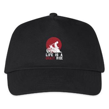 Life is a crazy ride - Kids’ Baseball Cap - black - Front