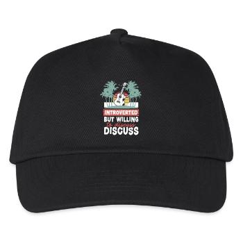 Hawaiian Ukulele Uke Introverted - Kids’ Baseball Cap - black - Front