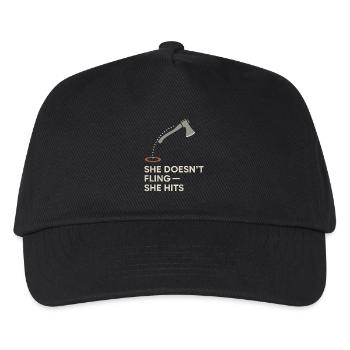 Women's Axe Throwing Gift I Slots - Kids’ Baseball Cap - black - Front