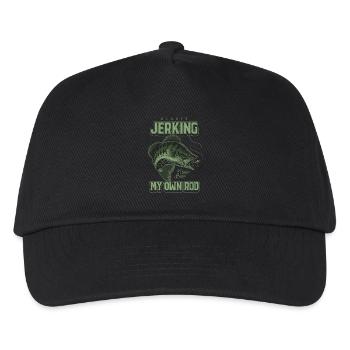 Always Jerking My Rod Funny Fishing - Kids’ Baseball Cap - black - Front