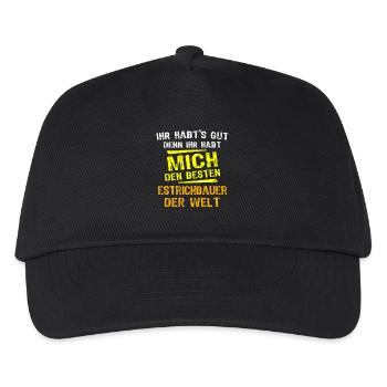 Don Constructeur de Screed - Casquette de baseball Enfant - noir - Devant
