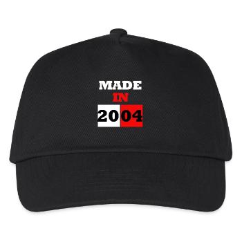 Made In 2004 Anniversaire style futuriste bicolore - Casquette de baseball Enfant - noir - Devant