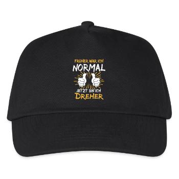 Dreher Spruch - Kinder Basecap - Schwarz - Vorne