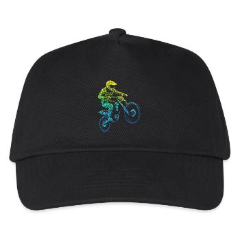 Motocross, Motocross Rider, Dirt Bike, Dirt Biker - Kids’ Baseball Cap - black - Front