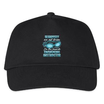 Swimming instructor - Kids’ Baseball Cap - black - Front