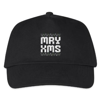 Merry Christmas MRY XMS Ugly Xmas Style - Kids’ Baseball Cap - black - Front