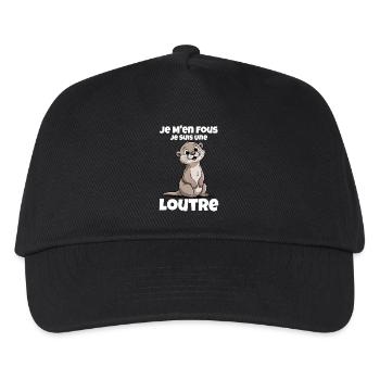 Es ist mir egal, ich bin ein Geschenkotter - Kinder Basecap - Schwarz - Vorne