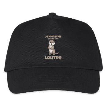 Es ist mir egal, ich bin ein Geschenkotter - Kinder Basecap - Schwarz - Vorne