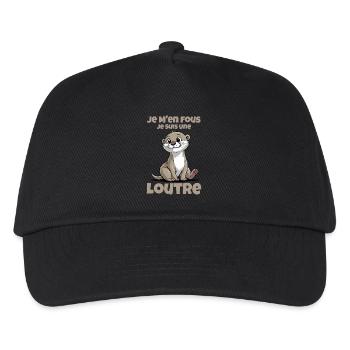 Es ist mir egal, ich bin ein Geschenkotter - Kinder Basecap - Schwarz - Vorne