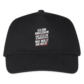 I'm Dressed At Desk Home Office Office - Kids’ Baseball Cap - black - Front
