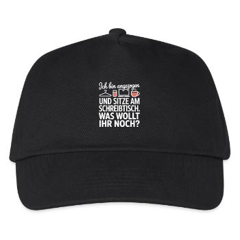 Je suis habillé à un bureau Bureau à domicile - Casquette de baseball Enfant - noir - Devant