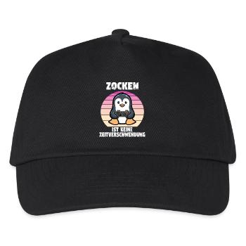 Les jeux vidéo ne sont pas une perte de temps. - Casquette de baseball Enfant - noir - Devant