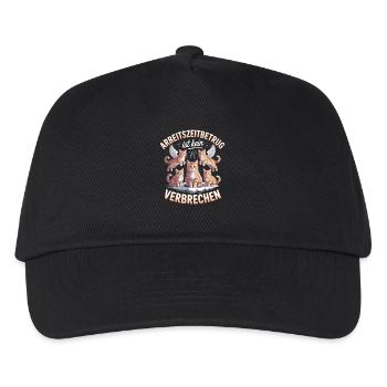 Arbeitszeitbetrug Ist Kein Verbrechen Y2K Bootleg - Kinder Basecap - Schwarz - Vorne