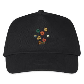 Rock Climbing Adventure Bouldering Gym Wall Fun - Kids’ Baseball Cap - black - Front