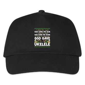Ukulélé hawaïen que j’ai demandé - Casquette de baseball Enfant - noir - Devant