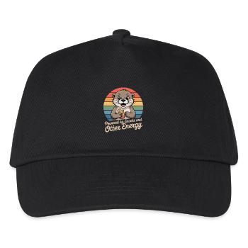 Otter Snack Humor - Kids’ Baseball Cap - black - Front
