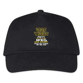 Fat off! Sports & Fitness | New Year's resolutions 2026 - Kids’ Baseball Cap - black - Front