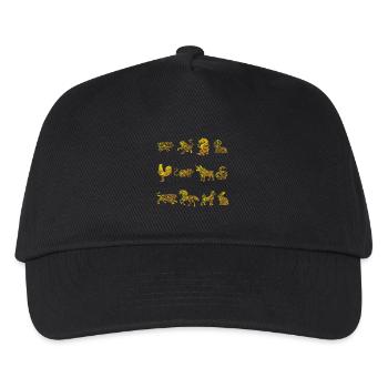 Chinese New Year Chinese Zodiac Animal - Kids’ Baseball Cap - black - Front