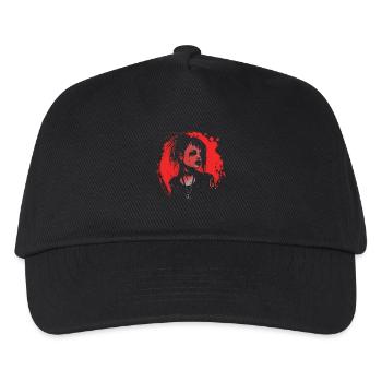 Grunge portrait of a rebellious woman - Kids’ Baseball Cap - black - Front