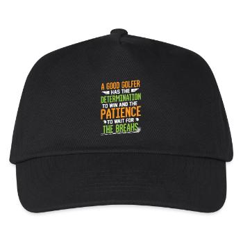 Golf - Kinder Basecap - Schwarz - Vorne