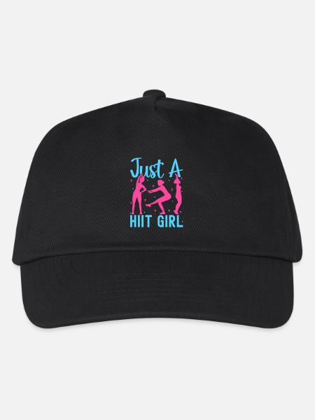 Fitness Fanatics Just A Hiit Girl Calisthenics Gym - Basecap til børn - sort