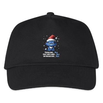 Ich hasse Weihnachten - Grummelige Blaue Katze - Casquette de baseball Enfant - noir - Devant