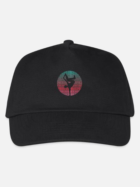 Breakdance Tanz Breakdancer Retro Breakdancer - Kinder Basecap - Schwarz