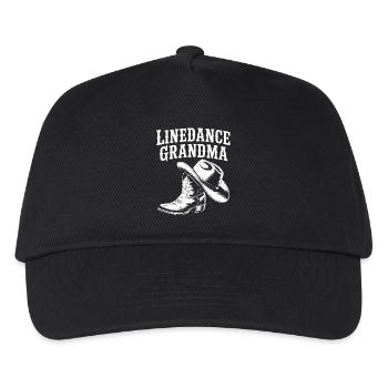 Danse en ligne Grand-mère Cowboy Boot - Casquette de baseball Enfant - noir - Devant