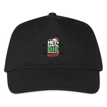 Hé le Père Noël n’était pas drôle et drôle - Casquette de baseball Enfant - noir - Devant